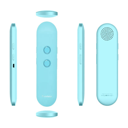 2024 T4 Portable Wireless Smart Translator - Two-Way Instant Voice Translation in 40 Languages, Bluetooth Multi-Language App