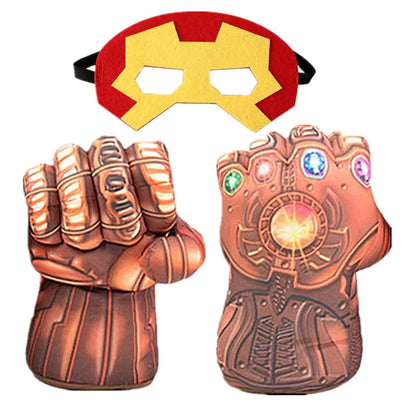 Kids Cartoon Foam Boxing Gloves – Superhero Costume Party Punching Gloves | Dress-Up Fighter Props