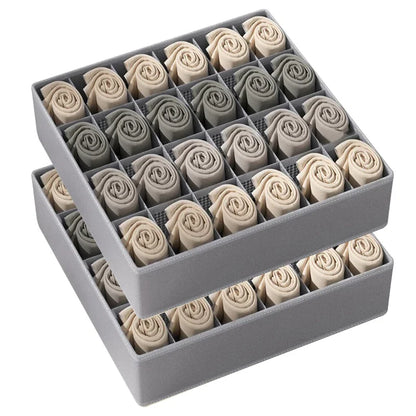 Underwear & Clothing Organizer Storage Box – Sports Bra, Socks & Panties Drawer Divider for Wardrobe & Cabinet Organization