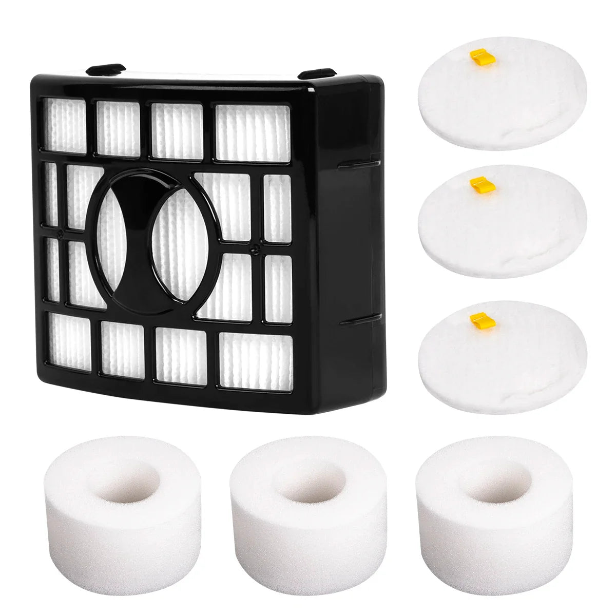 Vacuum Cleaner Foam & HEPA Filters - Replacement Filters for Shark NV350, NV600, NV650 & More