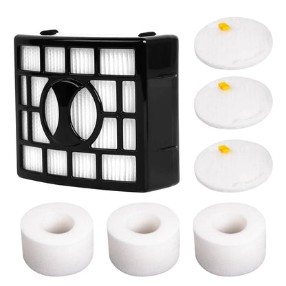 Vacuum Cleaner Foam & HEPA Filters - Replacement Filters for Shark NV350, NV600, NV650 & More