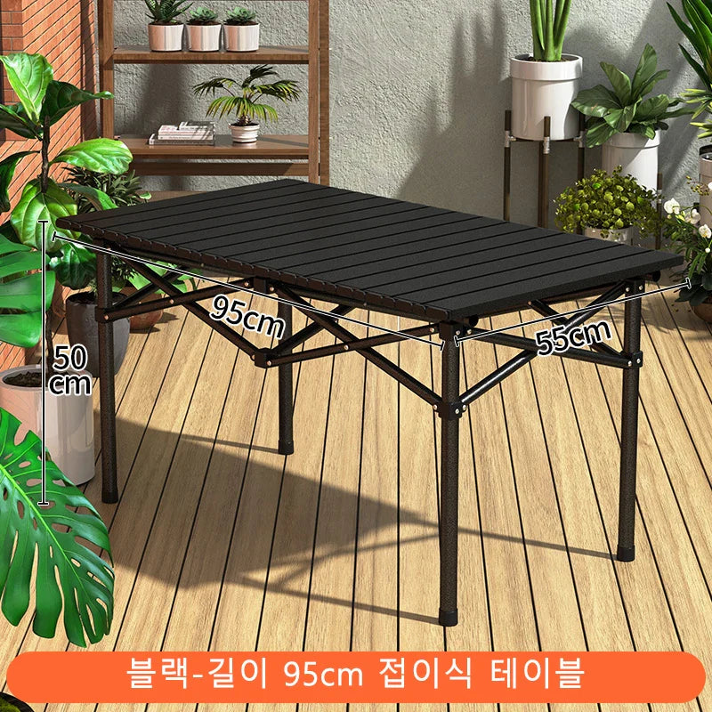 Camping Folding Table & Chair Set – Lightweight, Stable, Easy to Install Outdoor Table for Camping