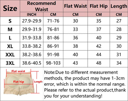 Women’s Butt Lifter Panty – Padded Body Shaper High Waist Tummy Control Underwear for Lifted Hips & Curves