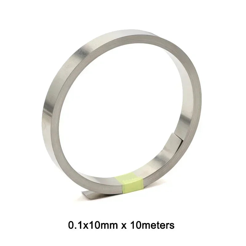 10m Roll 18650 Li-Ion Battery Nickel-Plated Strip – 0.1mm-0.2mm Spot Weld Steel Connector Belt