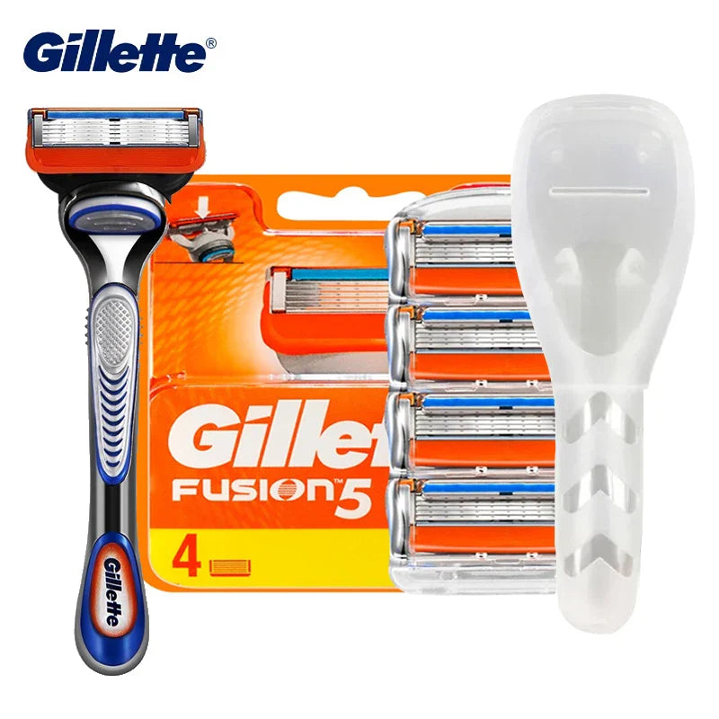 Gillette Fusion 5 Razor Blade Refills - 5-Layer Manual Shaving Head for Men's Face Care and Beard Removal