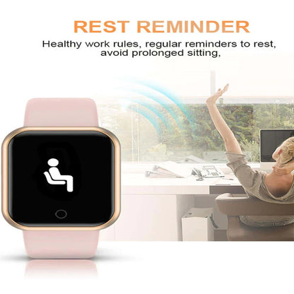 Smartwatch Fashion Sports Bracelet for Women & Men, Multi-Function USB Charging, Compatible with Xiaomi & Huawei