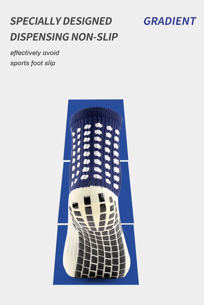 Anti-Slip Football Socks - Non-Slip Soccer, Basketball, Tennis & Cycling Grip Socks for Men