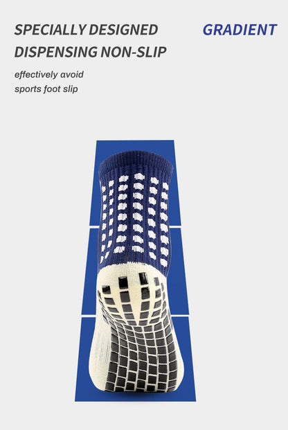 Anti-Slip Football Socks - Non-Slip Soccer, Basketball, Tennis & Cycling Grip Socks for Men
