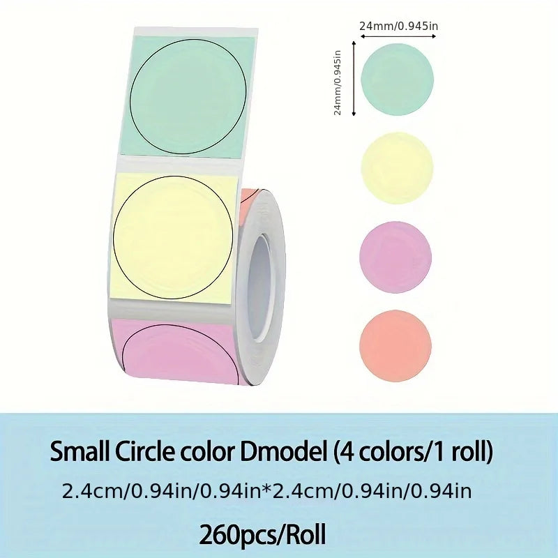 P50 Mini Portable Wireless Thermal Label Printer – Supports 12-50mm Colorful Thermal Paper