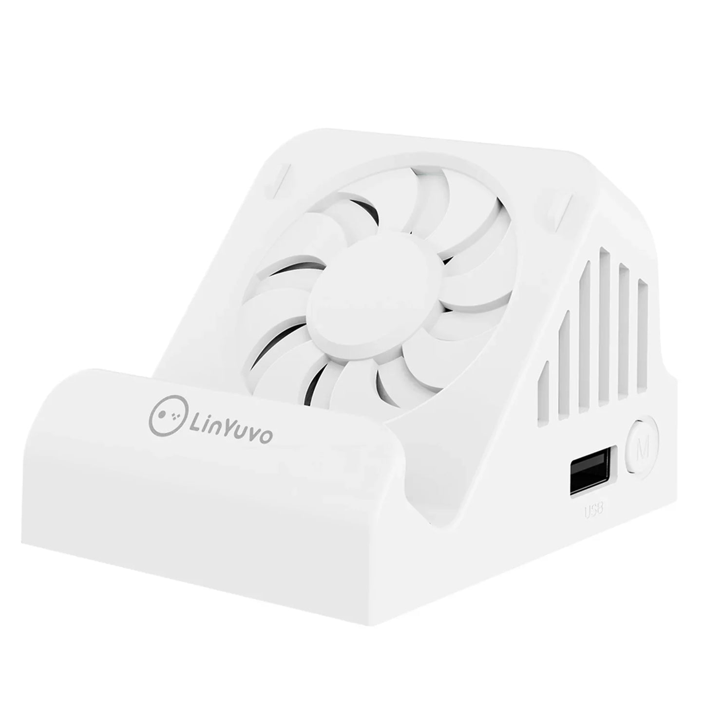 LinYuvo Portable TV & Switch Charging Dock — Compact Stand with Cooling Fan, 4K HDMI Adapter & USB 3.0 Ports KD04