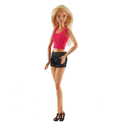Fashion Doll Clothes for Barbie – Casual Dress, Pants & Trousers Outfit Accessories for Girls Gift Toy