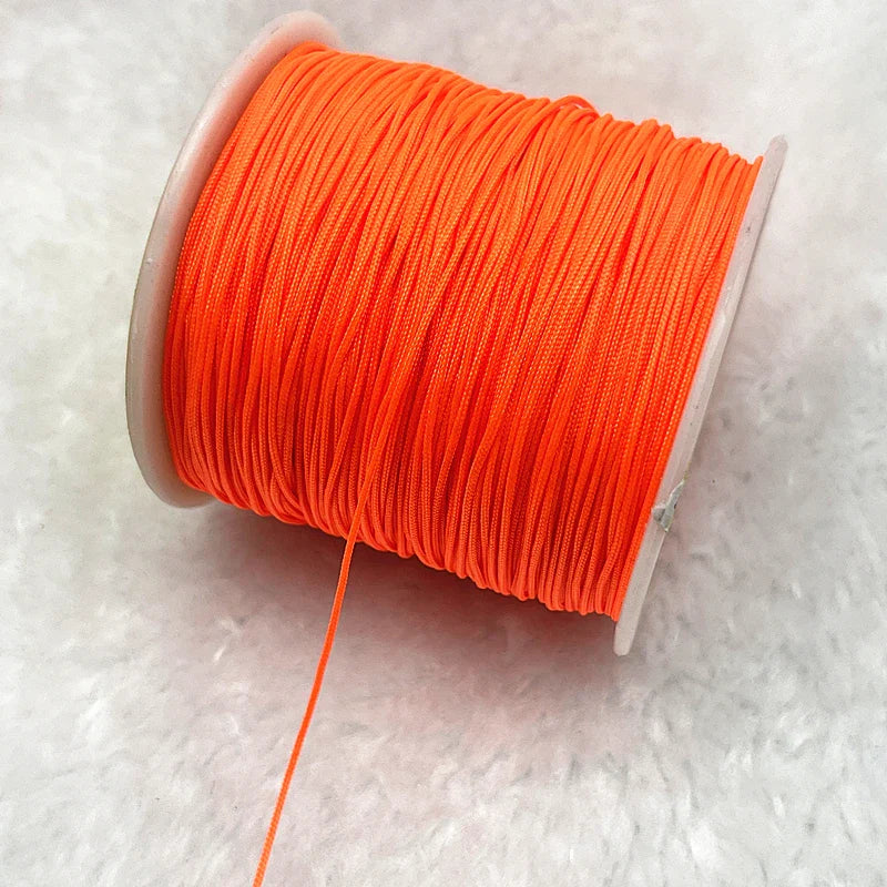 Nylon Macrame Cord Thread (0.4–1.5mm) – Braided DIY Bracelet, Beading & Tassel String