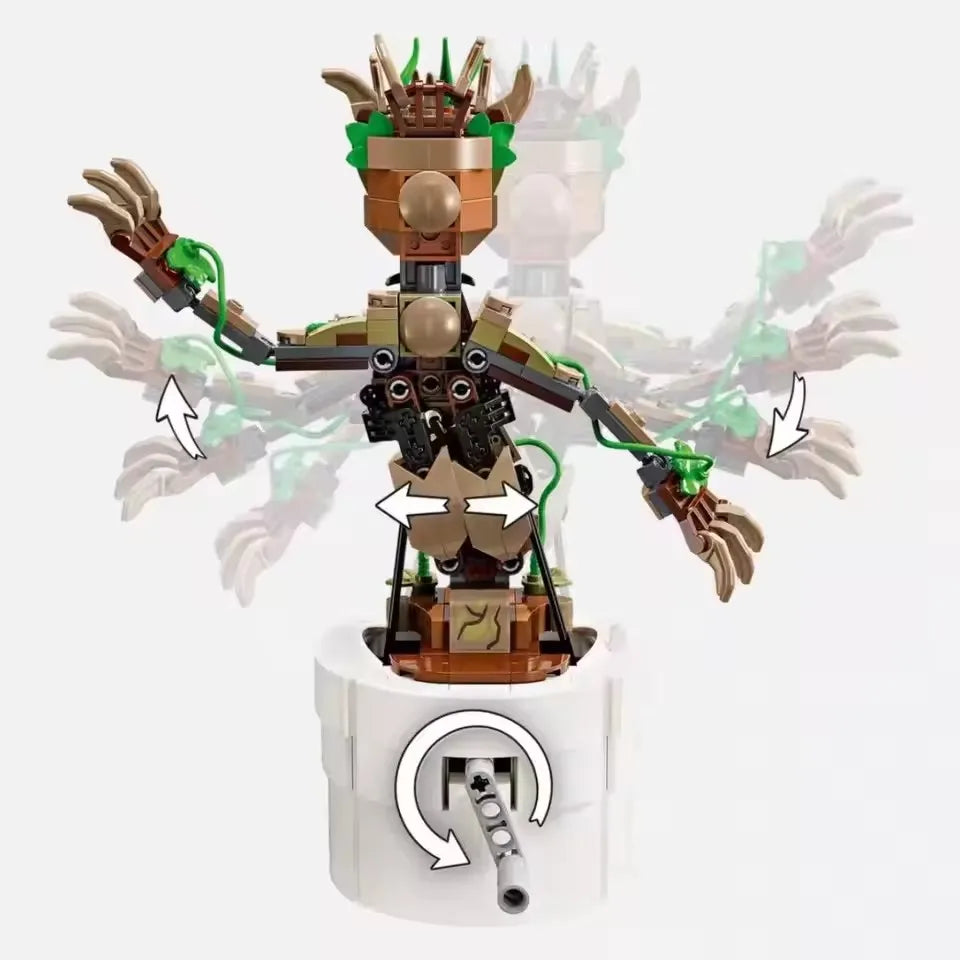 Hot Toys 76297 Dancing Groot Figure – Guardians of the Galaxy Animated Toy for Boys & Girls