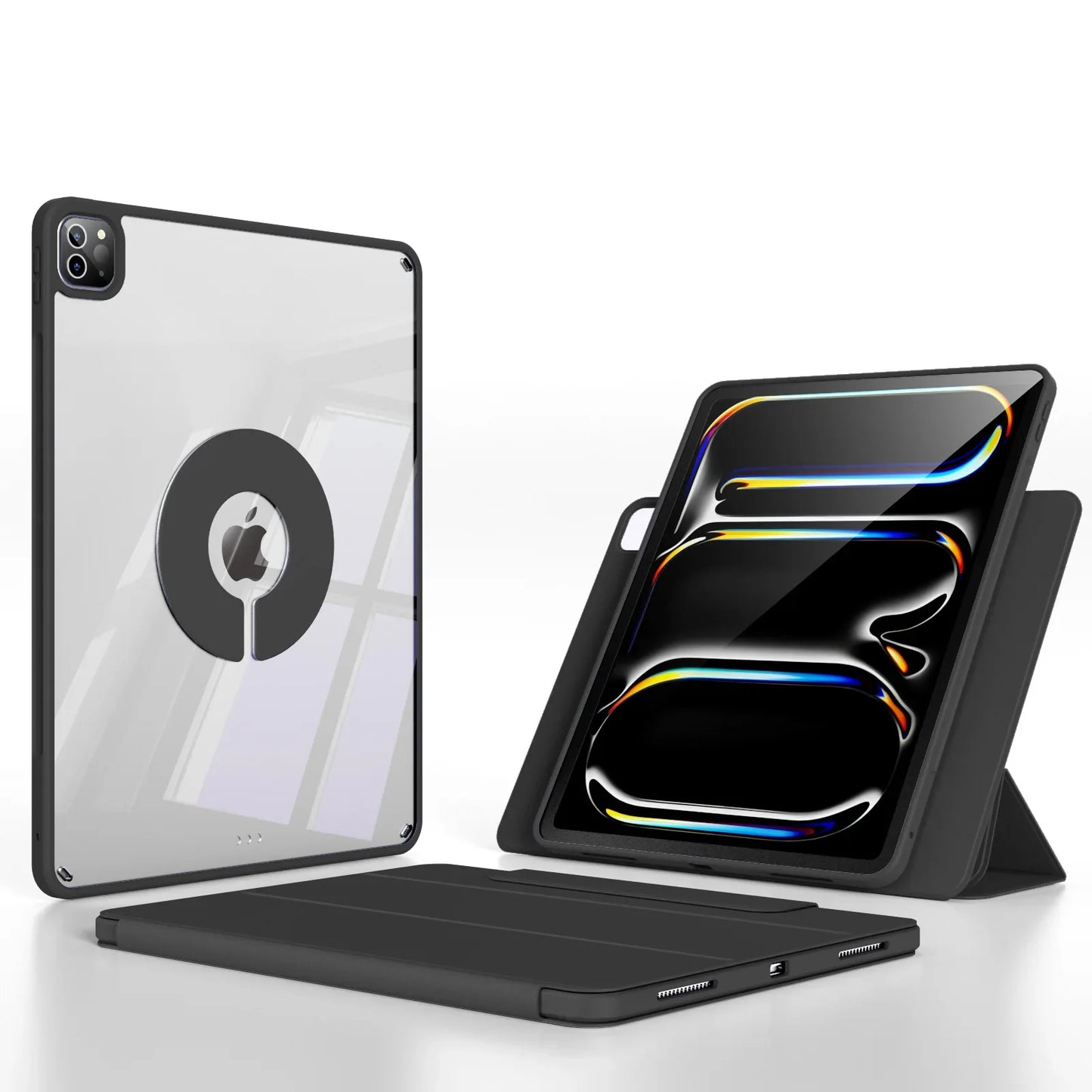 Magnetic 360° Detachable Back Cover Case for iPad Air 4/5 (10.9") & iPad Pro 11", 12.9" – Compatible with iPad A16 10th & 11th Gen