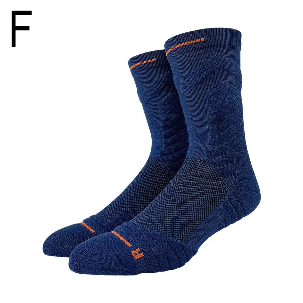 Bullfight 2.0 Men’s Basketball Socks - High-Top Thick Sports Socks for Running & Athletic Training