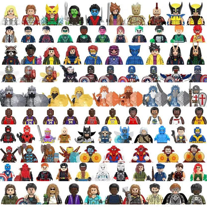 Marvel Superhero Mini Building Blocks – Captain America & Joker Two-Faced Man Movie Toy for Kids