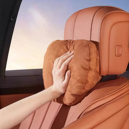 Car Headrest & Lumbar Support Set – Memory Foam Neck Pillow & Waist Cushion | Ergonomic Car Seat Comfort, Anti-Static Support Set