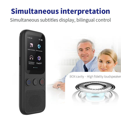 Portable Offline Voice & Photo Language Translator Device – 138 Languages WiFi Translation for Travel & Business Communication