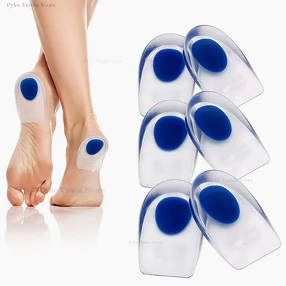 Silicone Heel Gel Pads – Soft Shock Absorbing Insoles for Pain Relief, Sports, and Foot Care