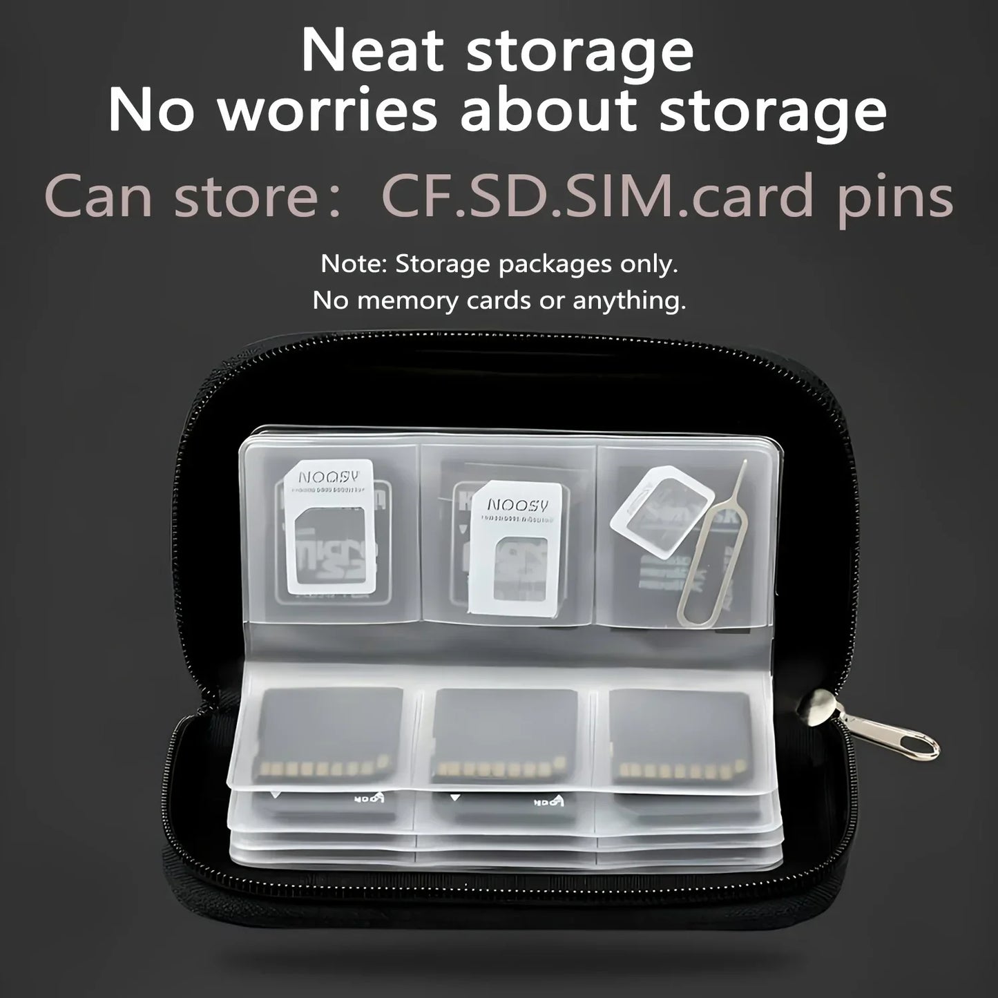 Memory Card Storage Bag – 22-Slot Wallet for CF, SD, Micro SD, SDHC, MS & DS Cards, Game Accessories Case
