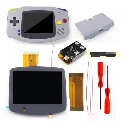 GBA V5 Laminated IPS LCD Backlight Kit – Built-In 1800mAh Rechargeable Battery with Type-C Port for Game Boy Advance