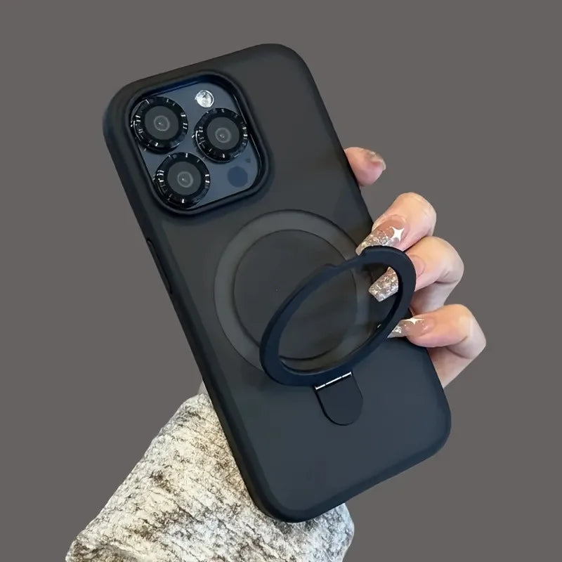 Luxury Magnetic Armor Case — Shockproof Wireless Charging Cover for iPhone 11–17 Pro/Max/Air