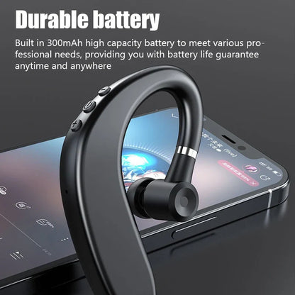 S109 Single-Ear Wireless Bluetooth Headset – HIFI Noise Cancelling Headphones for Business, Driving & Sports