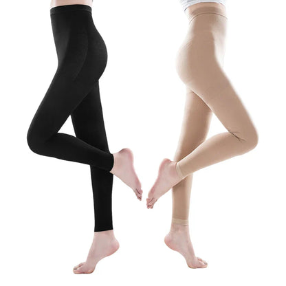Women's Medical Compression Pantyhose Stockings: 20-30mmHg Footless Graduated Support - Varicose Veins Relief, Sizes M-5XL