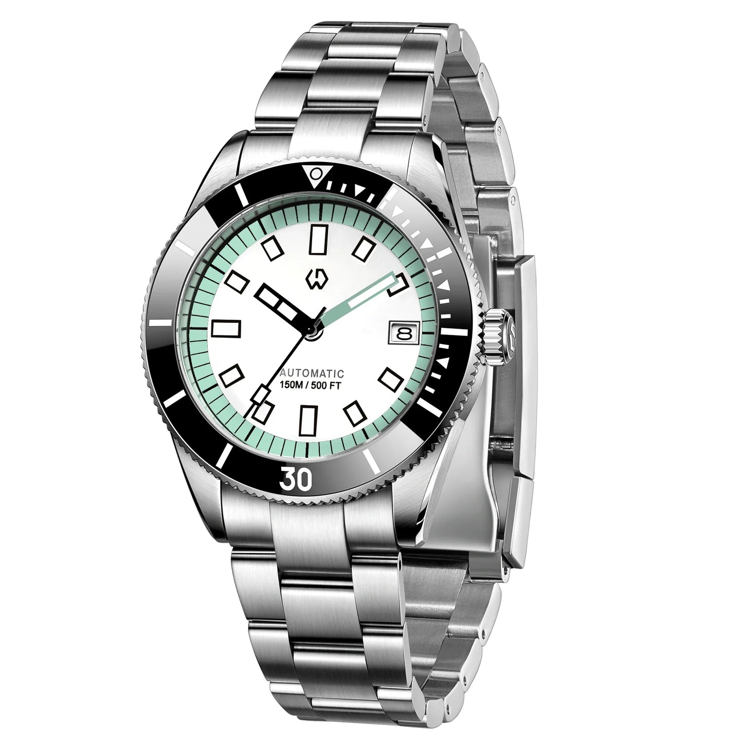 Men’s Automatic Mechanical Watch – Super Luminous Bezel, Japan NH35 Movement, 150M Waterproof Diving Watch