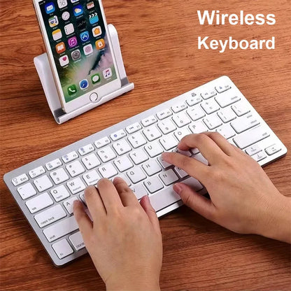 Mini Portable 78-Key Wireless Bluetooth Keyboard for PC, Tablet, iPad & Mobile Phones
