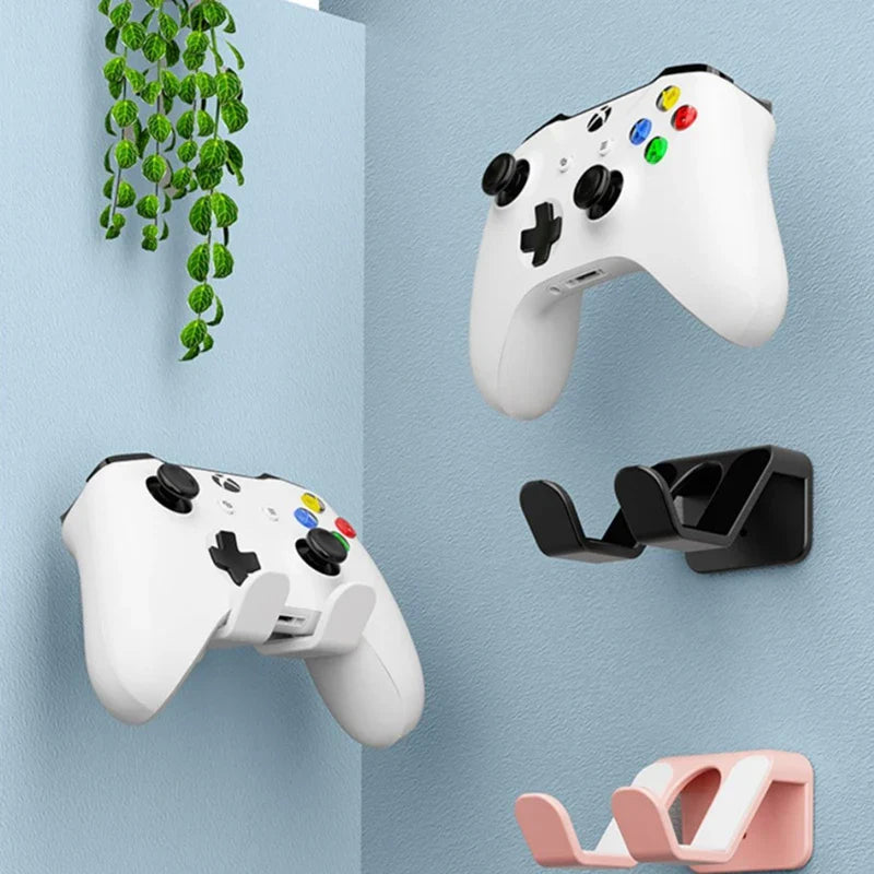 Universal Wall Mounting Bracket - Game Handle Controller, Headset Hook Hanger, Storage Shelf Holder for PS, Xbox, Switch Pro