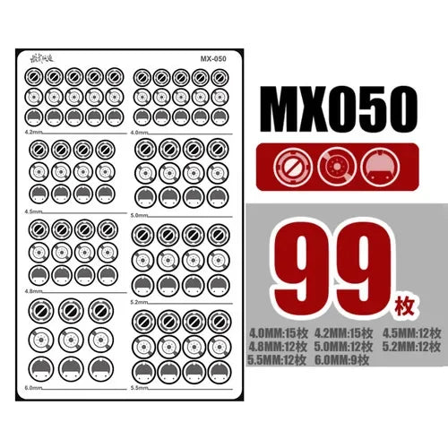 Model Metal Etching Detail Chip Set – Gunpla Plastic Model Modification Accessories for HG MG RG Full Body Groove Detailing