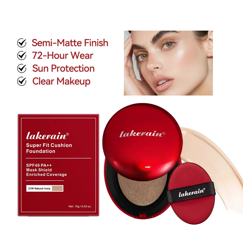 Sunscreen Cushion Foundation – Full Coverage, Waterproof & Long-Lasting Concealer Makeup