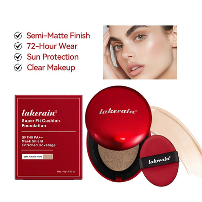 Sunscreen Cushion Foundation – Full Coverage, Waterproof & Long-Lasting Concealer Makeup