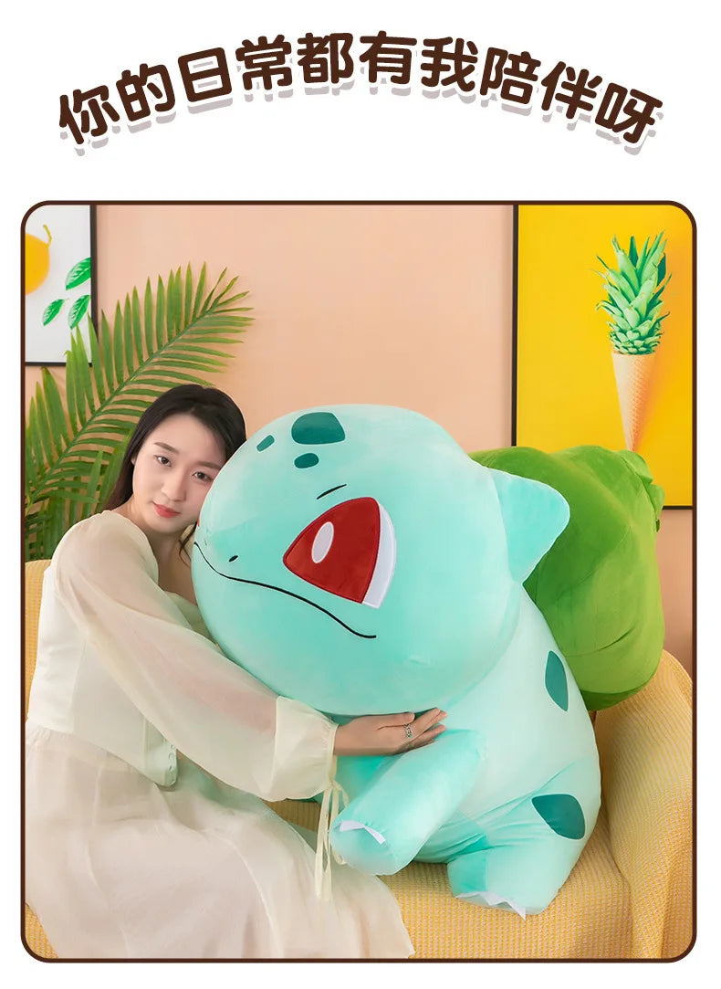 45cm Pokemon Bulbasaur Plush Toy – Soft Stuffed Anime Doll & Kawaii Throw Pillow, Birthday Gift for Boys & Girls