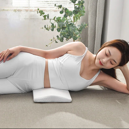 Memory Foam Lumbar Pillow for Pregnant Women — Orthopedic Triangle Waist & Back Support Cushion with Slow-Rebound Comfort and Pain Relief