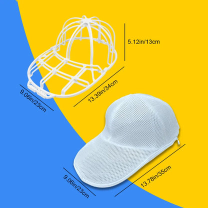 2/4/6PCS Hat Washing & Drying Rack Set – Baseball & Duckbill Cap Protector, Machine Wash Safe, Non-Deforming Sun Drying Stand