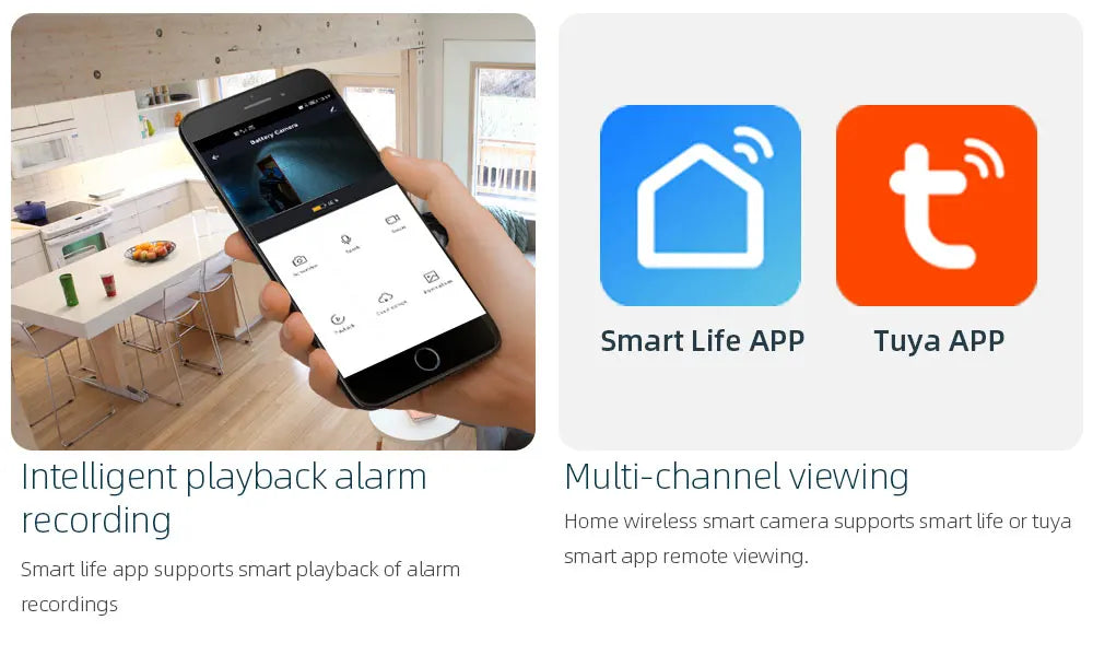 3MP Smart Life Tuya WiFi Doorbell – 1080P Eye Peephole Camera, 5000mAh Battery, PIR Motion Detector, IR, Alexa & Google Compatible