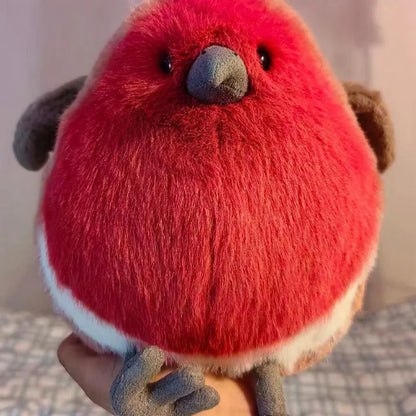 20cm Fat Robin Plush Toy – Soft Cuddly Cartoon Pigeon Stuffed Animal, Cute Fluffy Bird for Birthday Gifts