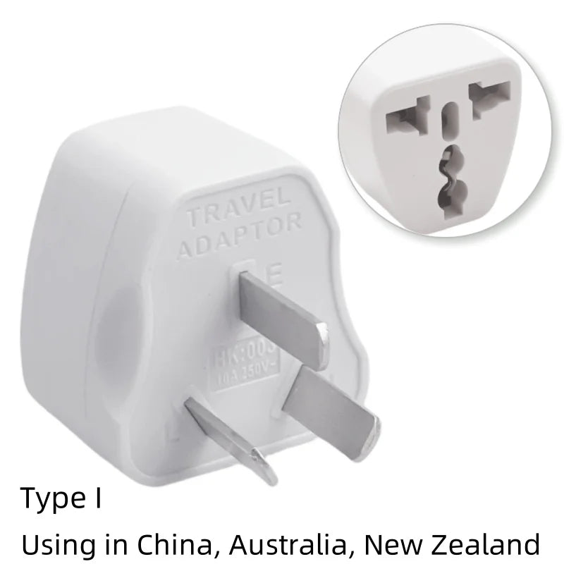 Universal Travel Plug Adapter – AU/UK/US to EU Power Socket Converter AC Outlet