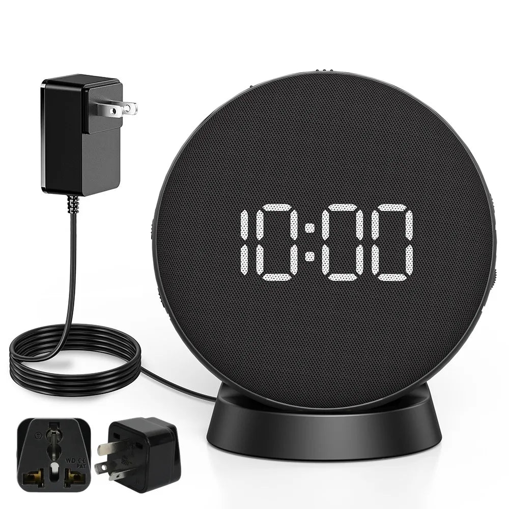 Awakening Vibrating Alarm Clock – Loud Bed Shaker for Heavy Sleepers & Hearing Impaired, Wireless Magnetic Charging