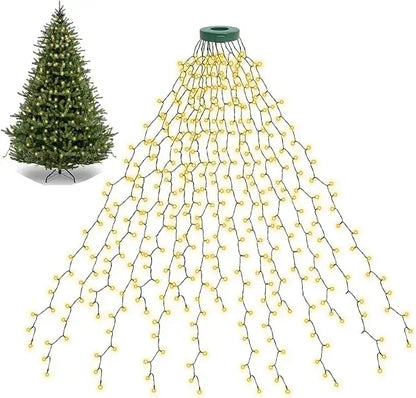 LED Christmas Tree String Lights – 1.5M/2M/3M Waterfall Garland for Patio, Garden, and Holiday Decoration 2025