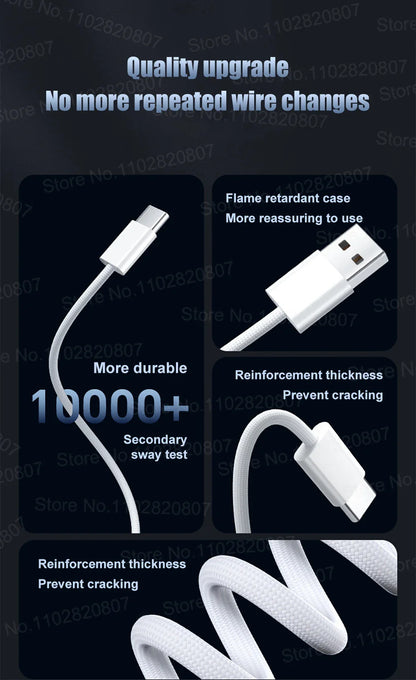35W USB-C CarPlay Cable for iPhone 16 15 Pro Max – Fast Charging & Data Transfer