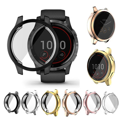Protective Case Cover for Garmin Venu 2/2S/2 Plus, Venu 3/3S, Vivoactive 4/4S – Screen Protector Shell for Garmin Smartwatches
