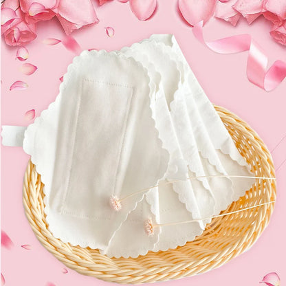 3-Piece Washable Cotton Panty Liners - Soft Reusable Feminine Hygiene Pads for Daily Comfort