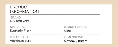 Hourglass Retractable Makeup Brush Set – Professional Eyeshadow, Foundation, Concealer, Powder, Bronzer, Blusher & Eyeliner Brushes