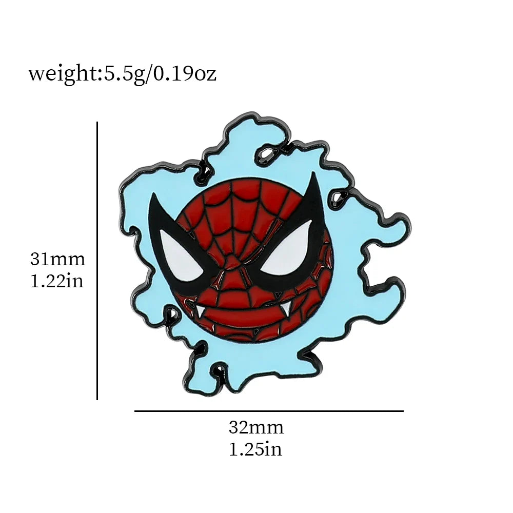 Gengar Cartoon Enamel Brooch — Anime Lapel Pin for Backpack Accessories, Fan Collection & Jewelry Gift
