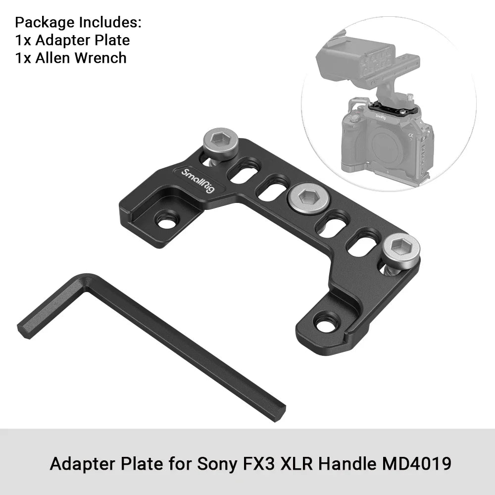 SmallRig Camera Cage for Sony FX30/FX3 – Rig Kit with Cable Clamp, Cold Shoe & NATO Rail Accessories (Model 4183)