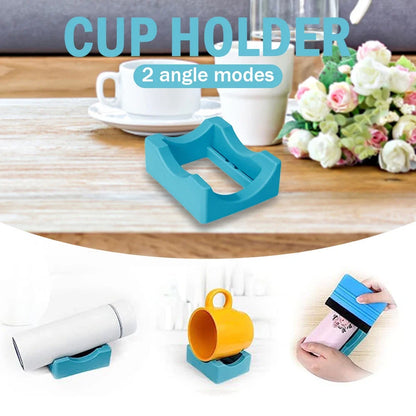 Silicone Tumbler Cradle Holder - Cup Stand with Slot for Crafts, Decals, and Small Tumblers
