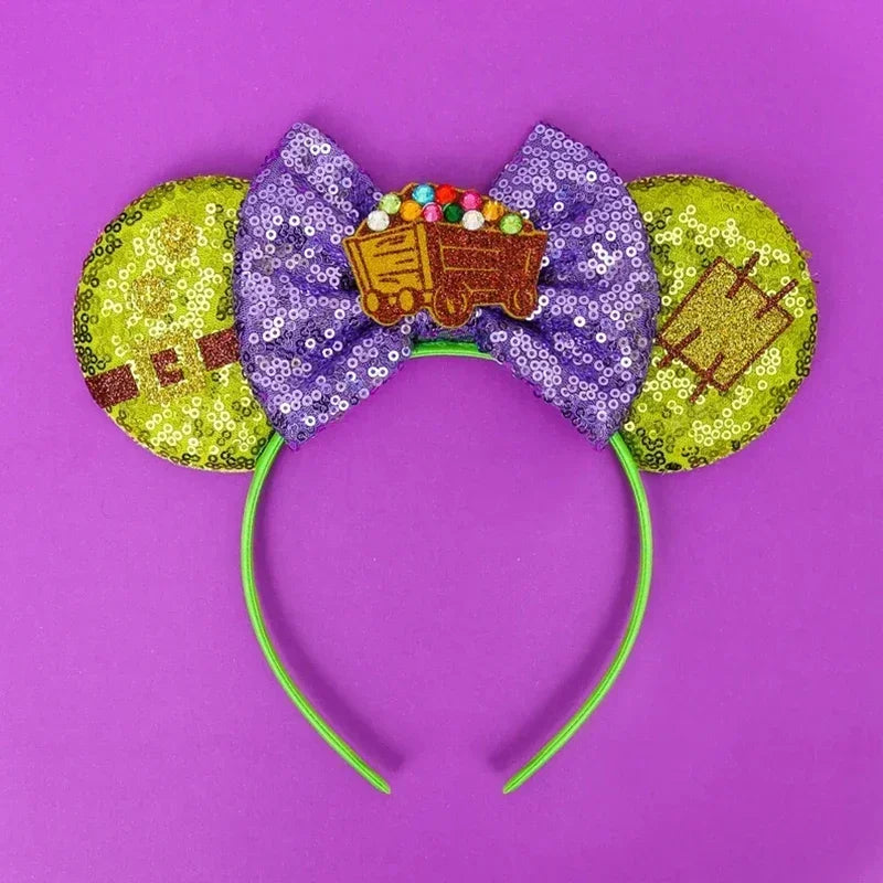 Toy Story Character Headbands - Sequin Bow, Woody, Buzz Lightyear & Alien Hair Accessories for Girls